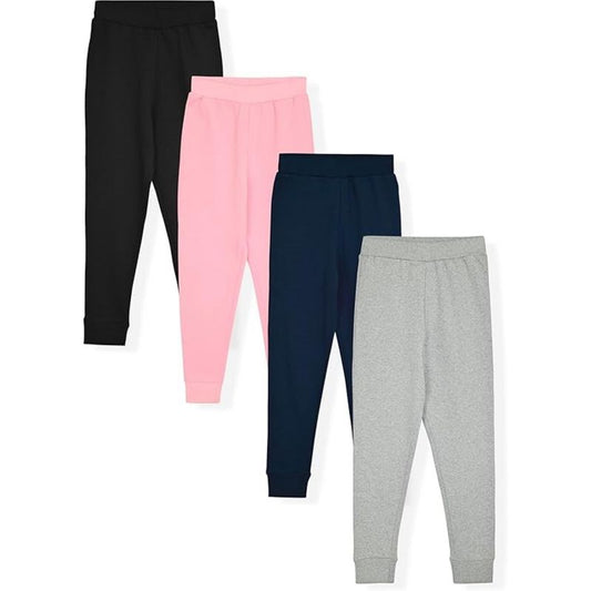 Studio 3 Little/Big Girls’ 4 Pack Active Fleece Jogger Sweatpants