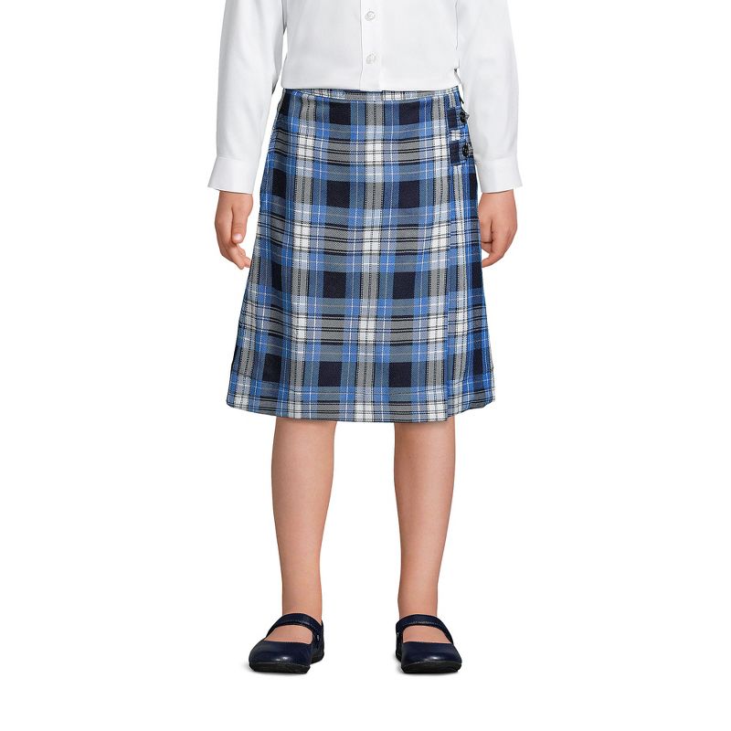 Lands' End School Uniform Kids Plaid A-line Skirt Below the Knee (Part 2)