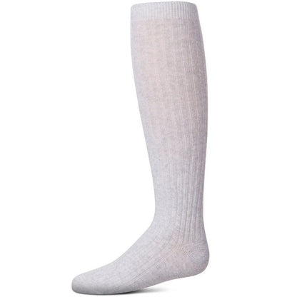 Memoi Ribbed Cotton Blend Knee High Sock