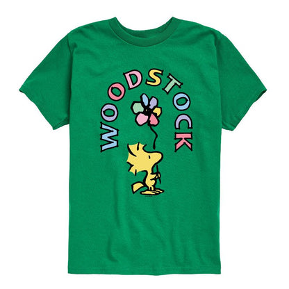 تي شيرت جرافيكي بأكمام قصيرة من وودستوك فلاور للأولاد - بينتس