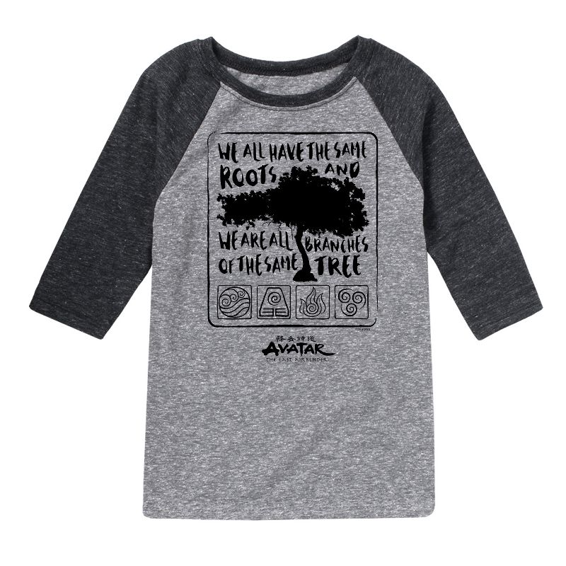 Boys' - Avatar: The Last Airbender - Same Roots Raglan Graphic T-Shirt