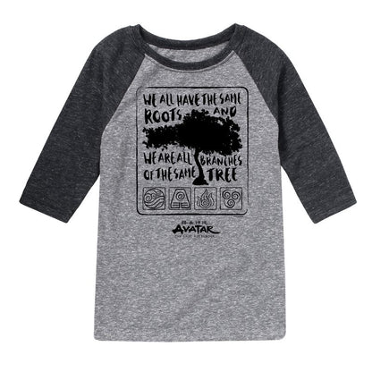 Boys' - Avatar: The Last Airbender - Same Roots Raglan Graphic T-Shirt