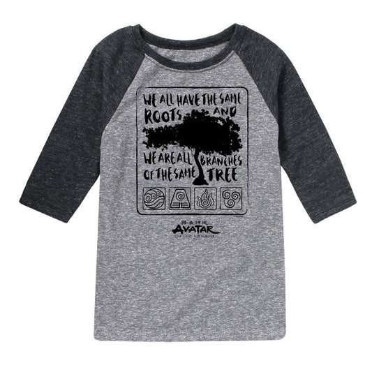 Boys' - Avatar: The Last Airbender - Same Roots Raglan Graphic T-Shirt