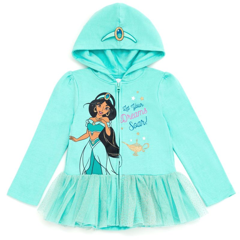 Disney Princess Girls Zip Up Hoodie Toddler