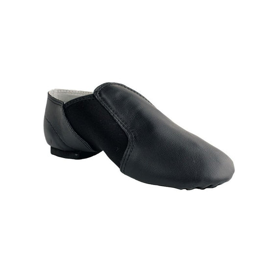 Dance Class Kids Gloria Leather Slip-on Wide Jazz Shoe