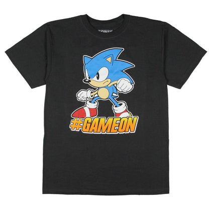 Seven Times Six Sonic The Hedgehog Boys' #GameOn Character Design Gaming T-Shirt