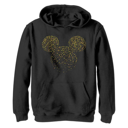 Boy's Mickey & Friends Silhouette Dots Pull Over Hoodie