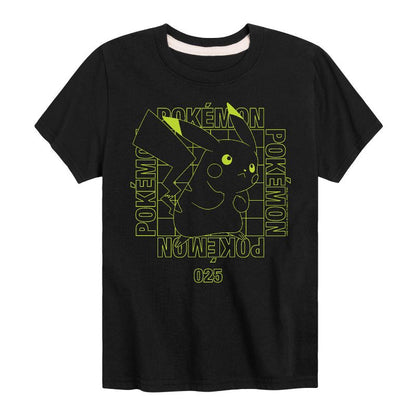 تي شيرت جرافيكي بأكمام قصيرة من النيون بتصميم "بوكيمون" - وضع معركة بيكاتشو للأولاد