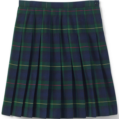 Lands' End Lands' End School Uniform Kids Plaid Pleated Skirt Below the Knee