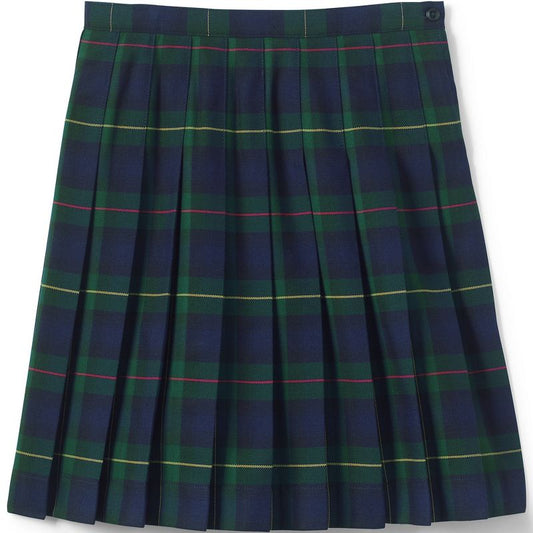 Lands' End Lands' End School Uniform Kids Plaid Pleated Skirt Below the Knee