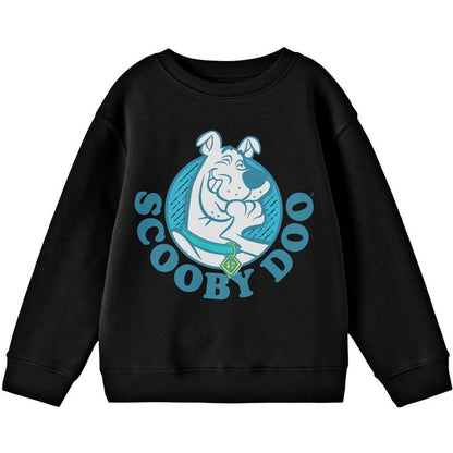 قميص سكوبي دو الضاحك للأولاد باللون الأسود بأكمام طويلة