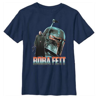 Boy's Star Wars The Mandalorian Boba Fett Portrait T-Shirt