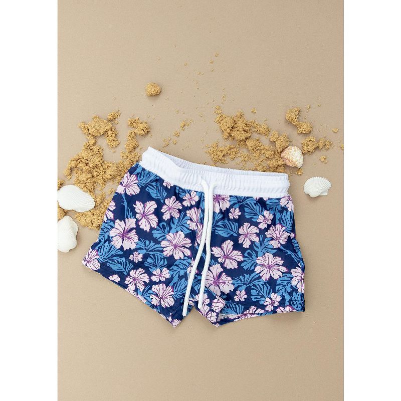 Twilight Blossoms | Swim Shorts | Charlie Lou Baby