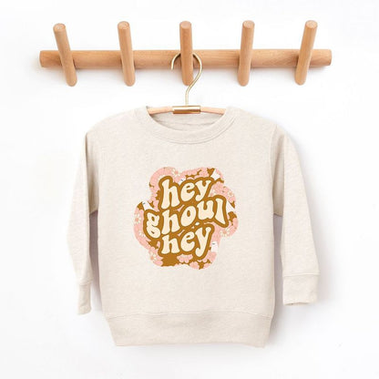 The Juniper Shop Hey Ghoul Hey Colorful Toddler Graphic Sweatshirt