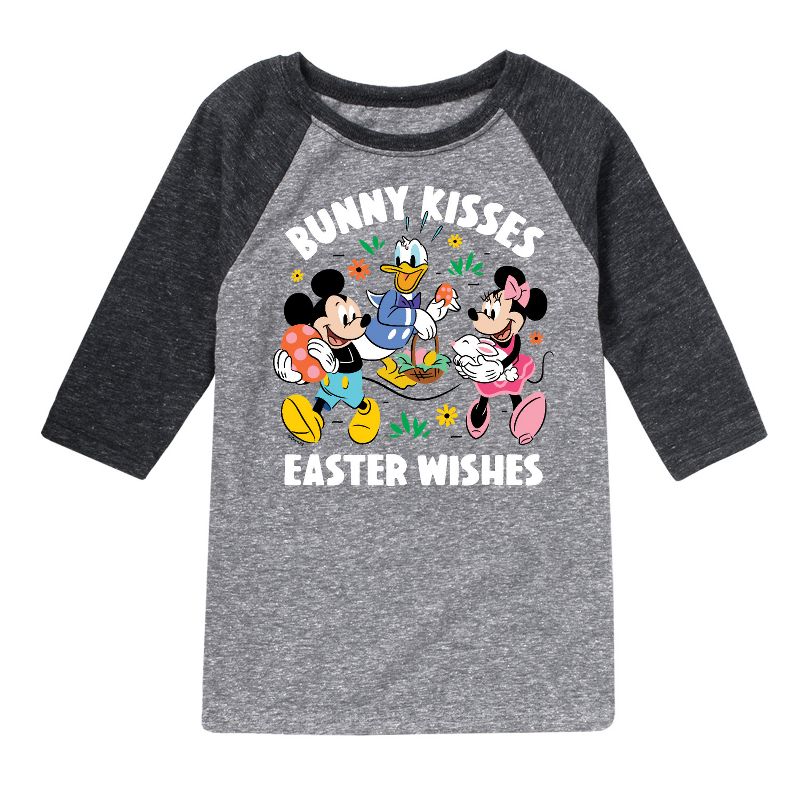 Boys' - Disney - Bunny Kisses Easter Wishes Raglan Graphic T-Shirt