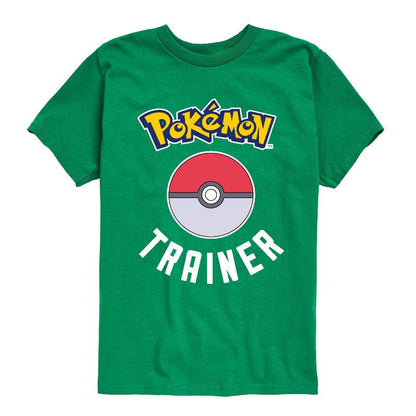 تي شيرت بوكيمون - مدرب بوكيمون - بأكمام قصيرة ورسومات جرافيكية للأولاد
