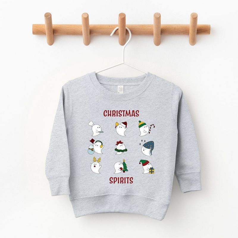 The Juniper Shop Christmas Spirits Red Words Youth Ultra-Soft Graphic Sweatshirt