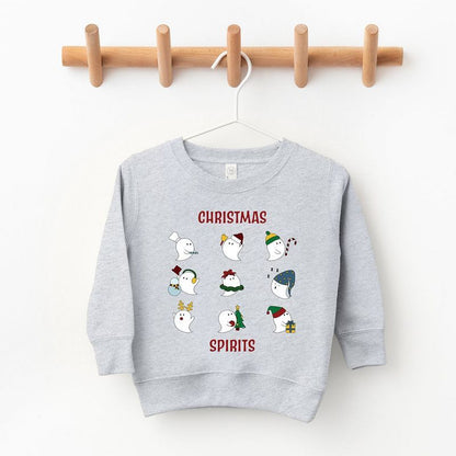The Juniper Shop Christmas Spirits Red Words Youth Ultra-Soft Graphic Sweatshirt