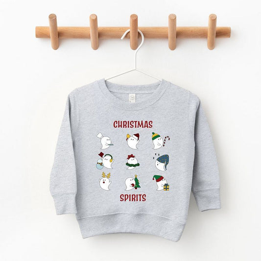 The Juniper Shop Christmas Spirits Red Words Youth Ultra-Soft Graphic Sweatshirt