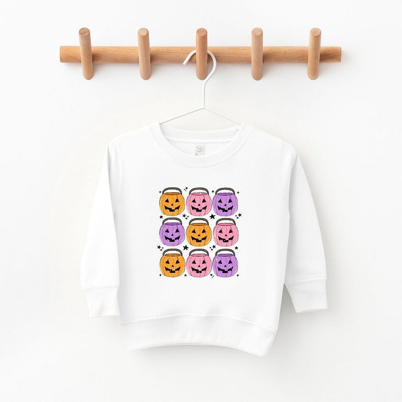 The Juniper Shop Halloween Candy Bucket Chart Toddler Graphic Sweatshirt