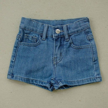 Kids Gene Denim Shorts - Olive + Scout