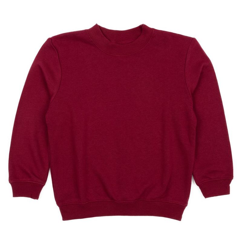 Leveret Kids Long Sleeve Classic Solid Color Sweatshirt