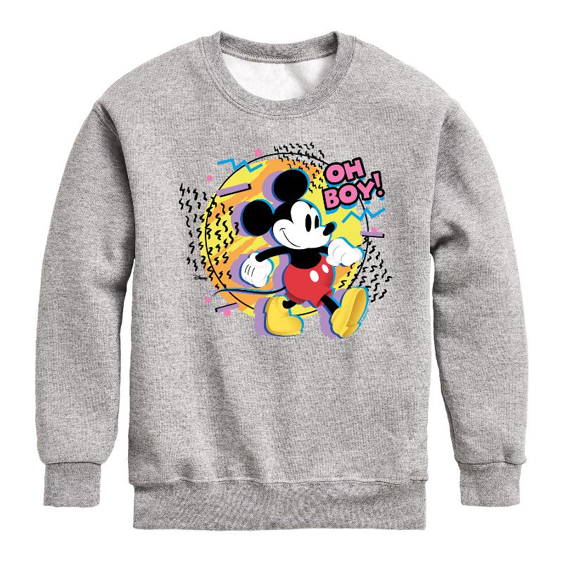 Boys' - Disney - Oh Boy Stroll Graphic Long Sleeve Fleece Sweatshirt