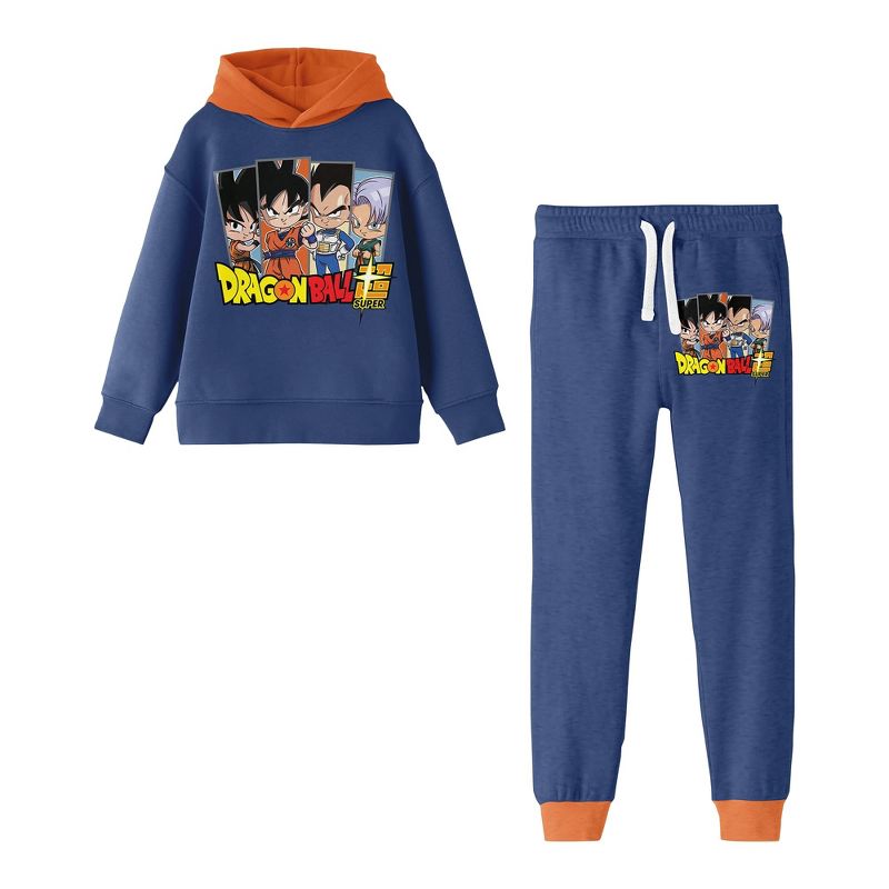 Dragon Ball Super Main Characters Screenshot Boy's 2-Pack Hoodie & Joggers Set
