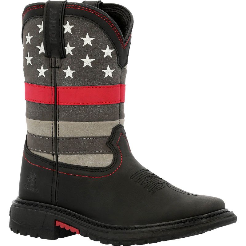 Kids Rocky Red Line Kids Western Boot