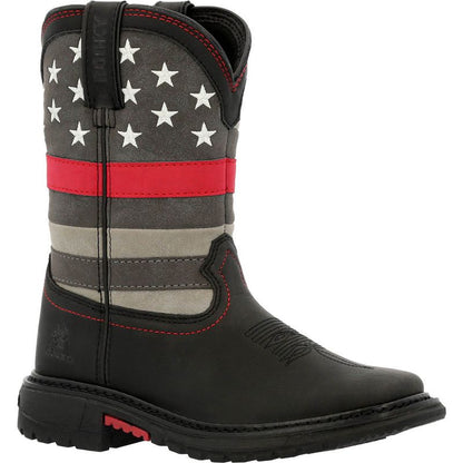 Kids Rocky Red Line Kids Western Boot