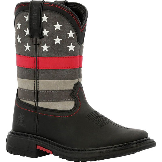 Kids Rocky Red Line Kids Western Boot