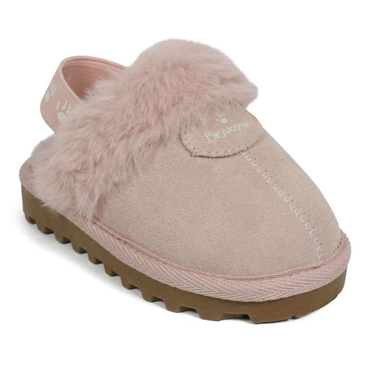 نعال BEARPAW Rebecca للأطفال الصغار من جلد الغزال مع جلد الغنم