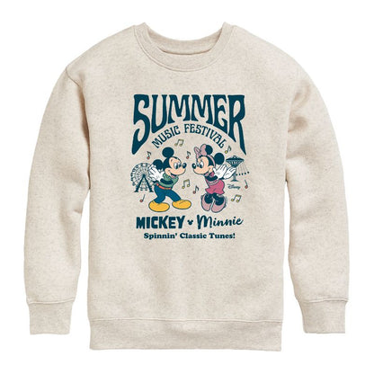 Boys' - Disney - Mickey & Friends Graphic Long Sleeve Fleece Sweatshirt