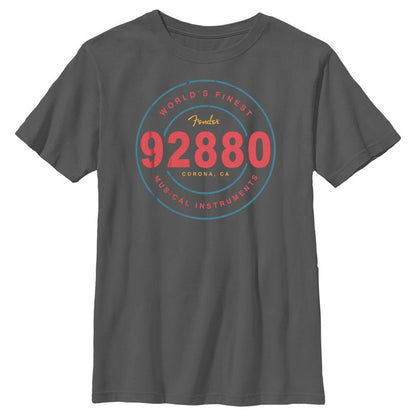 تي شيرت بشعار Fender 92880 Corona, CA للأولاد