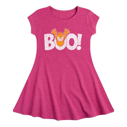 Girls' - Garfield - Garfield Boo Fit & Flair Cap Sleeve Dress