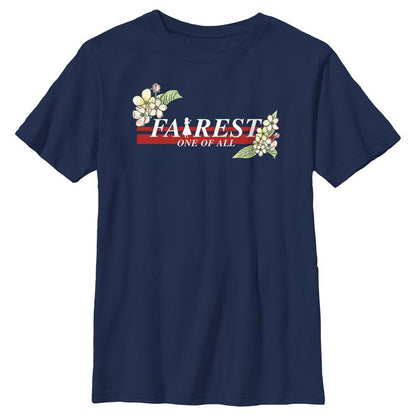 Boy's Snow White and the Seven Dwarfs Floral Fairest One of All T-Shirt