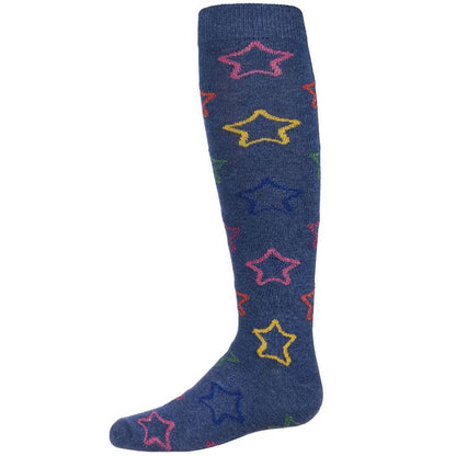 Memoi Girls' Star Shine Knee-High Socks