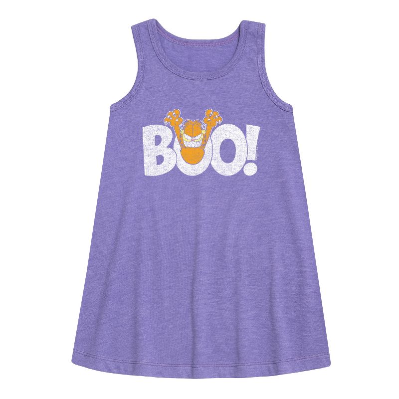 Girls' - Garfield - Garfield Boo Graphic Sleeveless Aline Dress