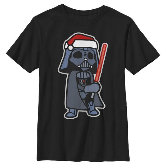 Boy's Star Wars Vader Cartoon Saber T-Shirt