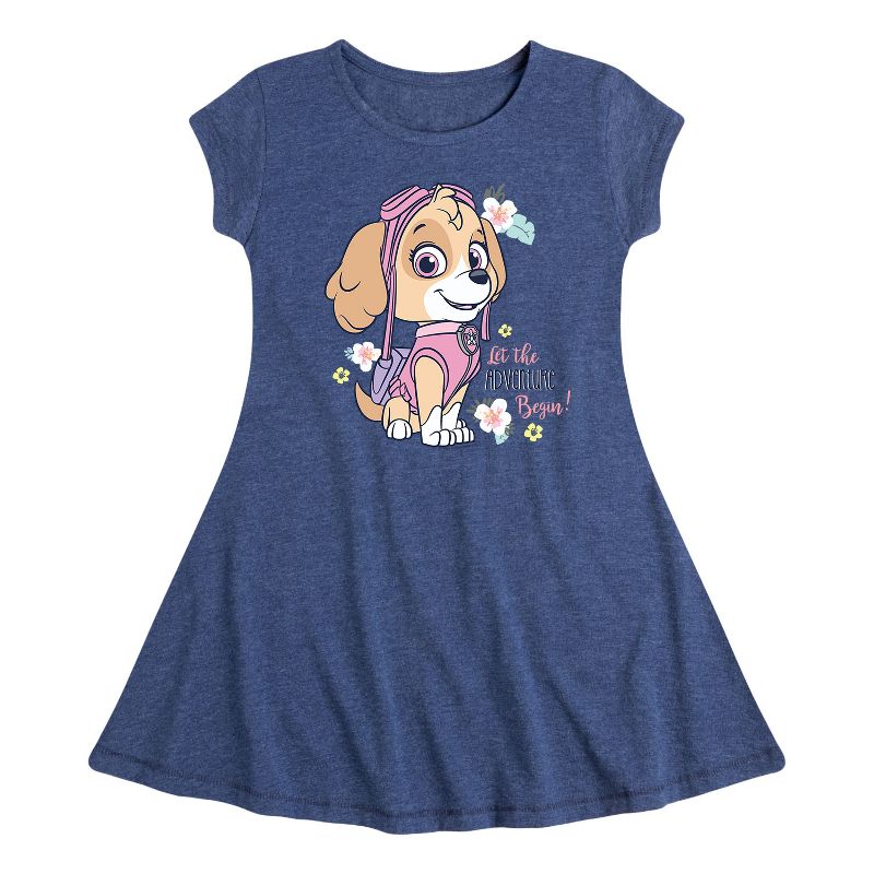 Girls' - Paw Patrol - Adventure Begin Fit & Flair Cap Sleeve Dress