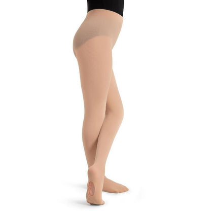 Capezio Ultra Soft Self Knit Waistband Transition Tight - Girls & Toddler