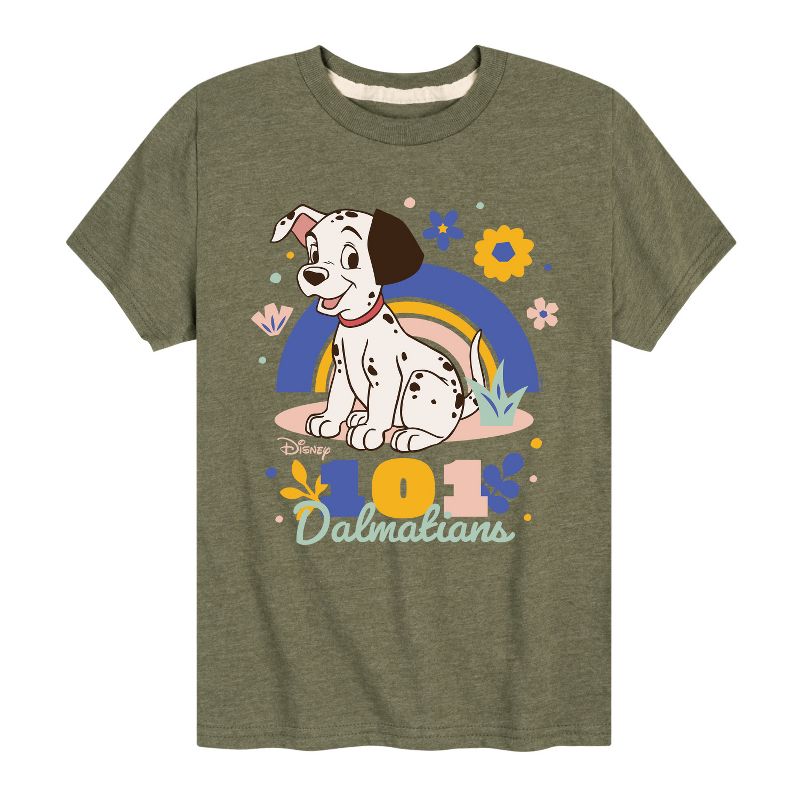 Boys' - 101 Dalmatians - Spring Flowers Short Sleeve Graphic T-Shirt