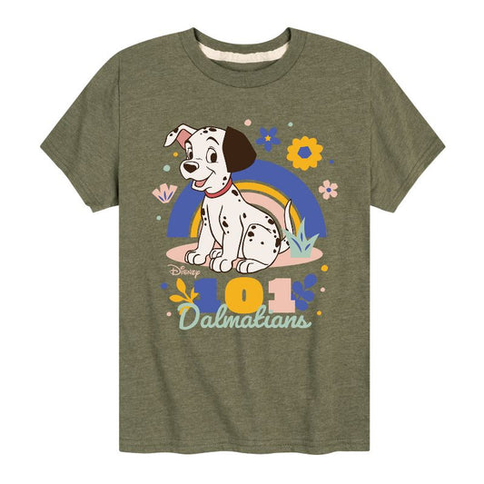 Boys' - 101 Dalmatians - Spring Flowers Short Sleeve Graphic T-Shirt