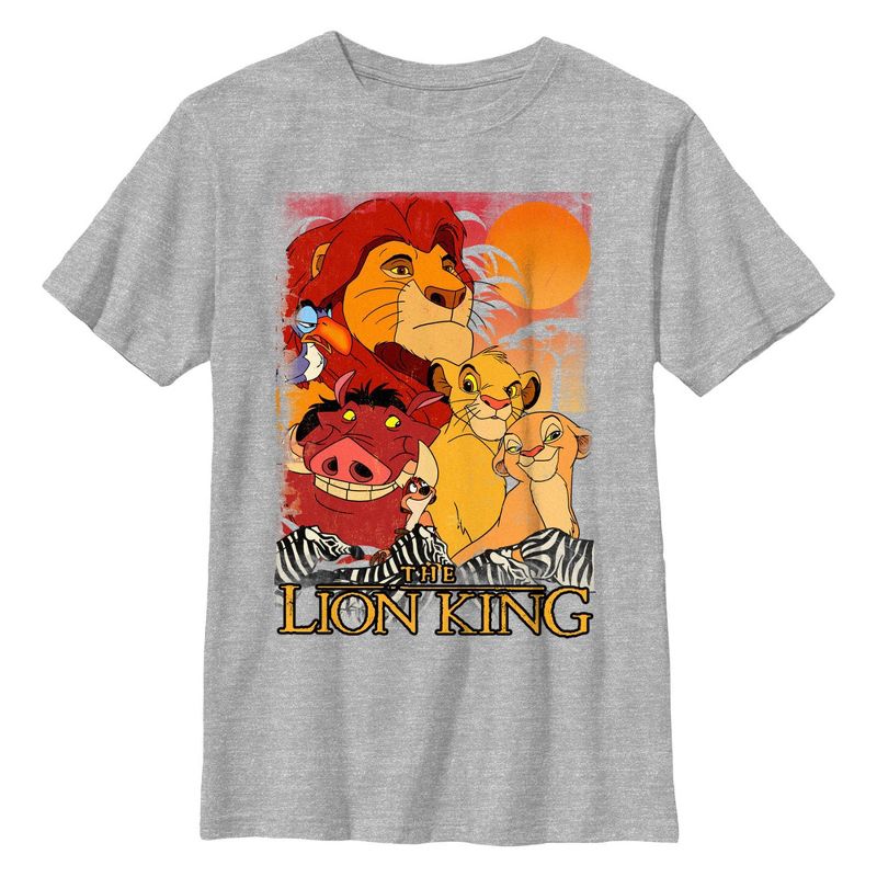 تي شيرت بتصميم قديم مستوحى من فيلم "الأسد الملك" للأولاد
