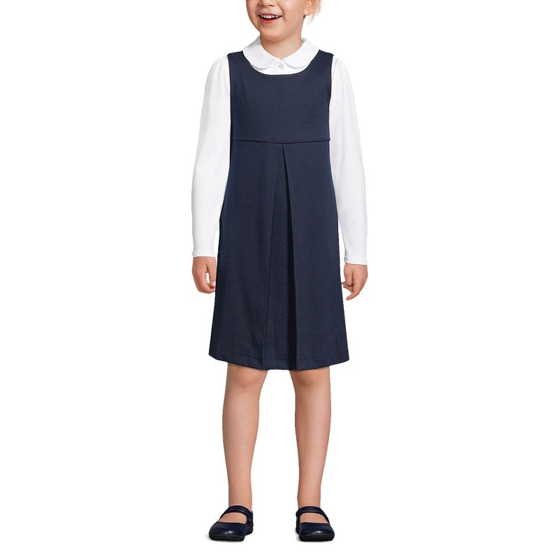 Lands' End Lands' End Kids Ponte Pleat Jumper
