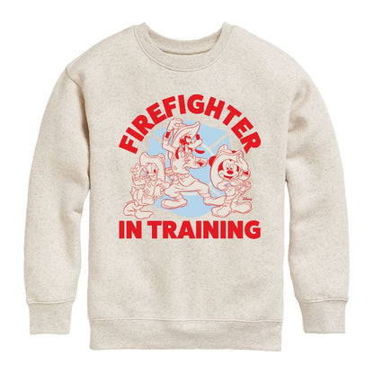 Boys' - Disney - Firefighter Mickey & Friends Graphic Long Sleeve Fleece Sweatshirt