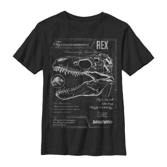 Boy's Jurassic World: Fallen Kingdom T. Rex Schematics T-Shirt