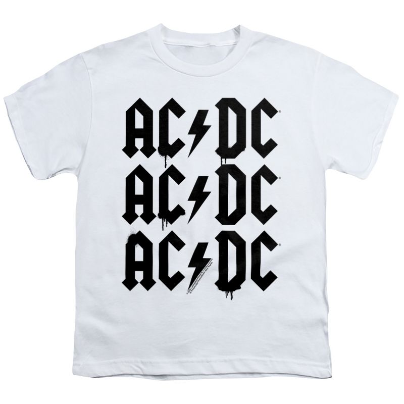 تي شيرت ACDC 3 Up Splatter Drips للأولاد