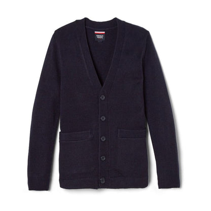 French Toast School Uniform Co-Ed V-Neck Sweater Cardigan