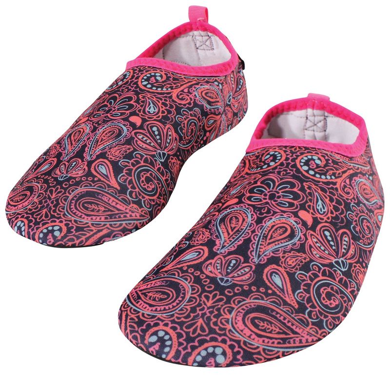 Hudson Baby Kids and Adult Water Shoes for Sports, Yoga, Beach and Outdoors, Paisley Punch